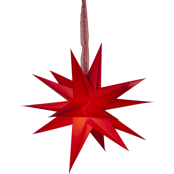 Pappersstjärna December Röd