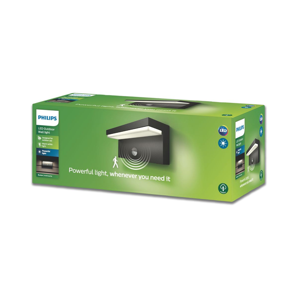 Philips - Bustan IR wall lantern anthracite 2x4.5
