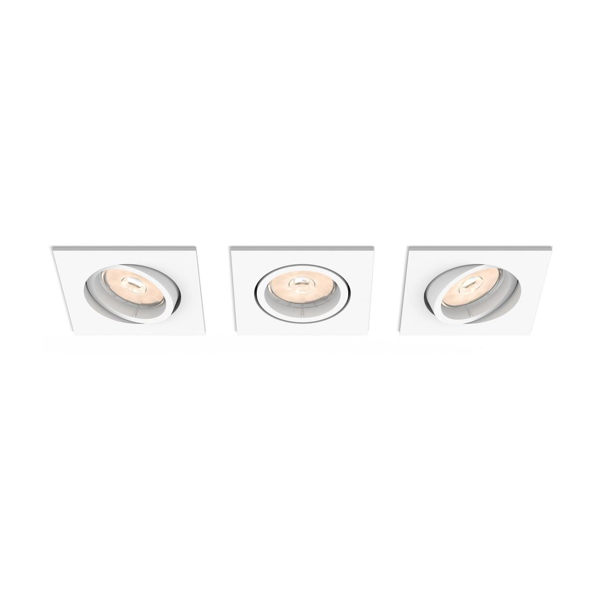 Philips - ENNEPER recessed white 3xNW 230V Kantig