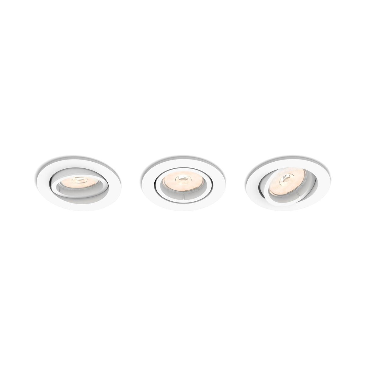 Philips - ENNEPER recessed white 3xNW 230V Rund