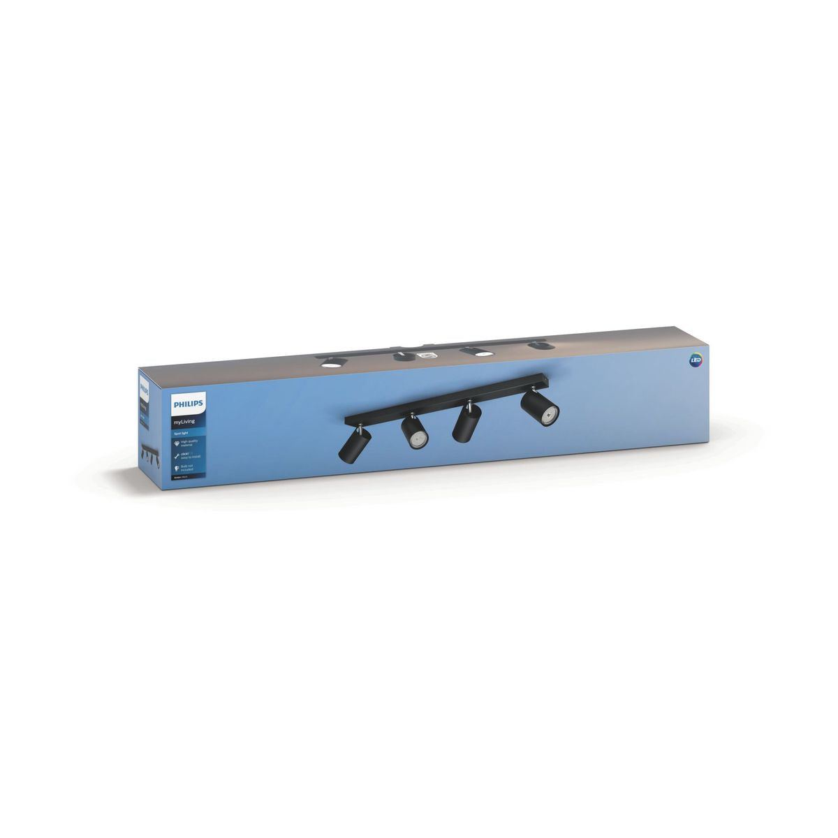 Philips - KOSIPO bar/tube black 4xNW 230V