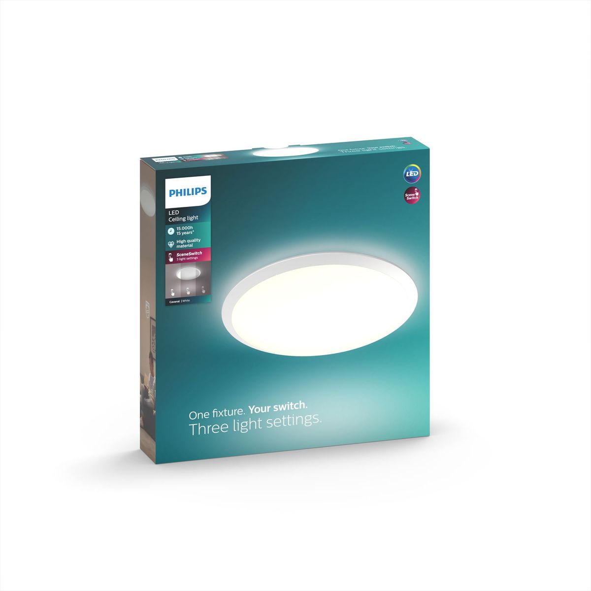 Philips - CAVANAL 40K ceiling lamp white 18W 230