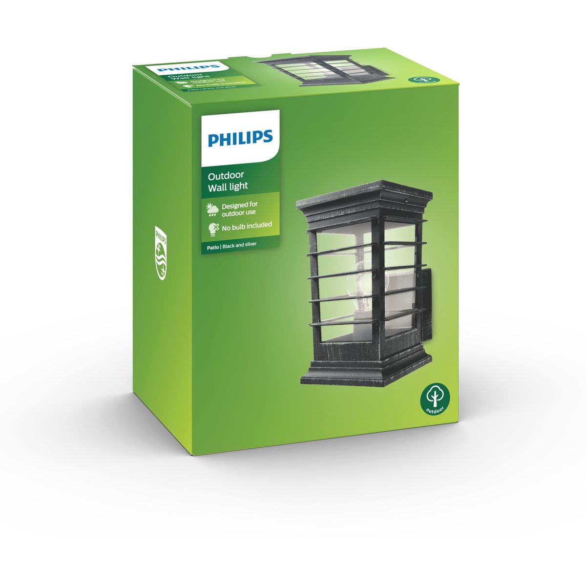 Philips - Patio wall lantern grey 1x60W 230V
