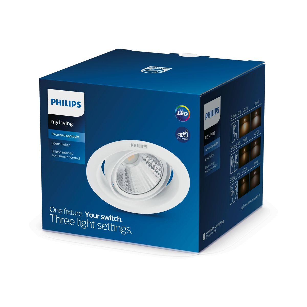 Philips - 59554POMERON DIM 070 3W 40K EU recessed