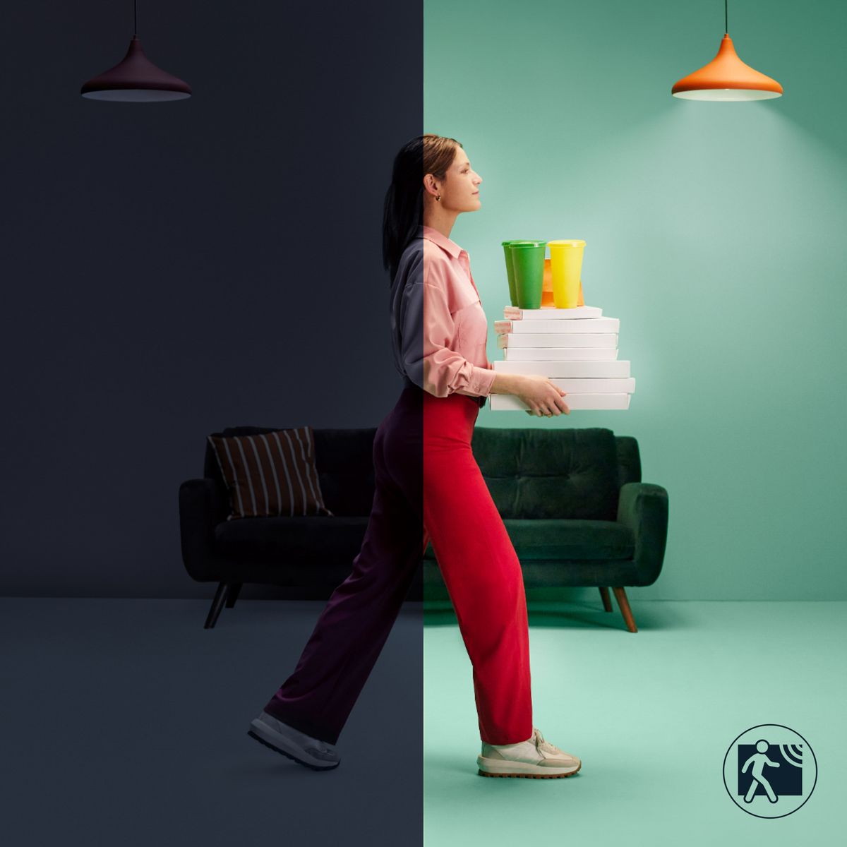 Philips - Wi-Fi BLE 40W C37 E14 922-65 RGB 1PF/6