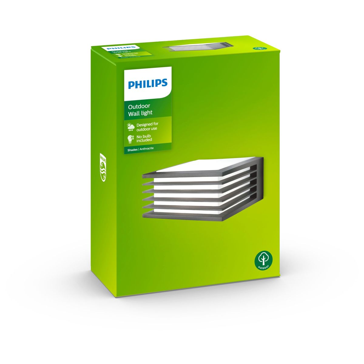 Philips - Shades wall lantern anthracite 1x15W 230