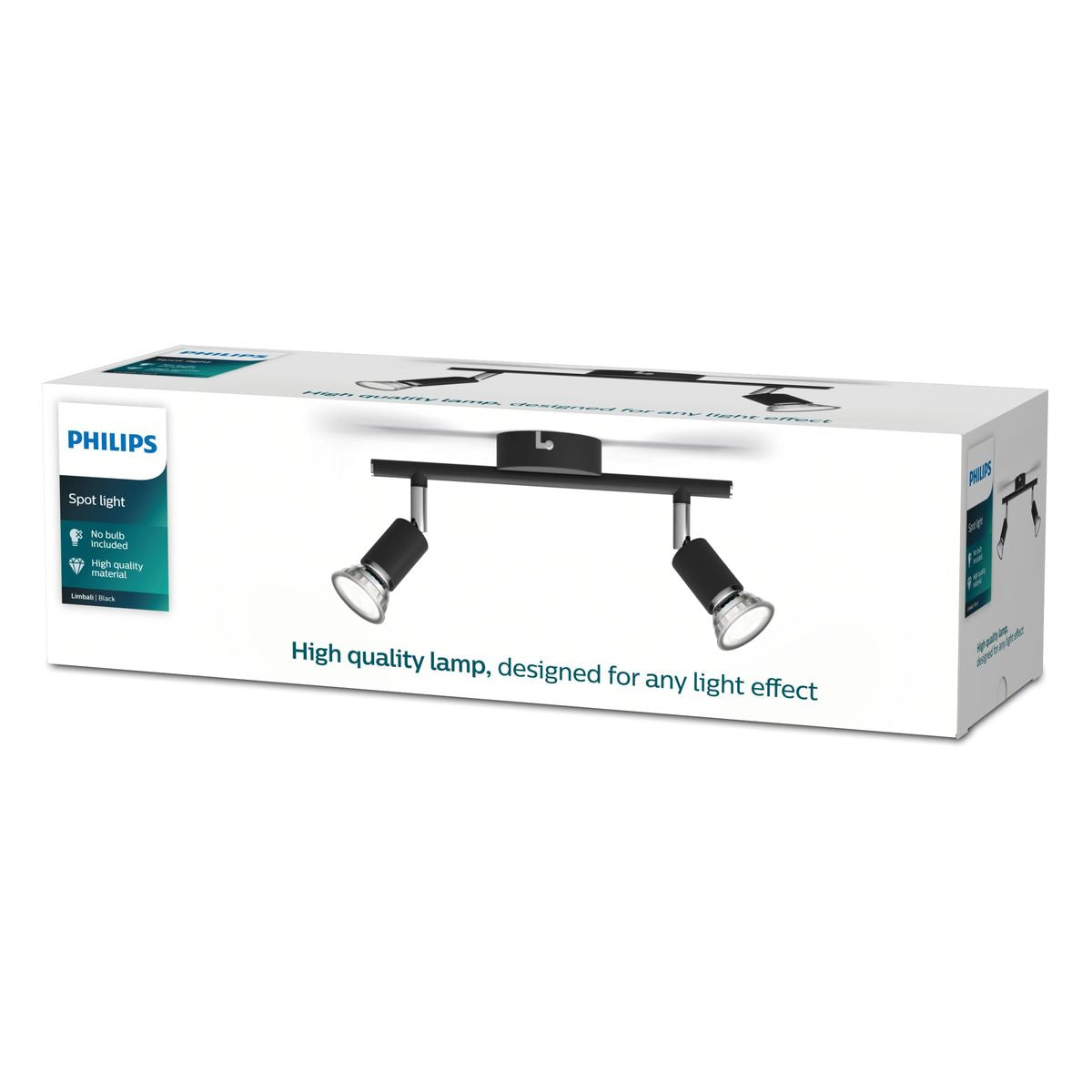 Philips - Limbali bar/tube black 2x50W 230V
