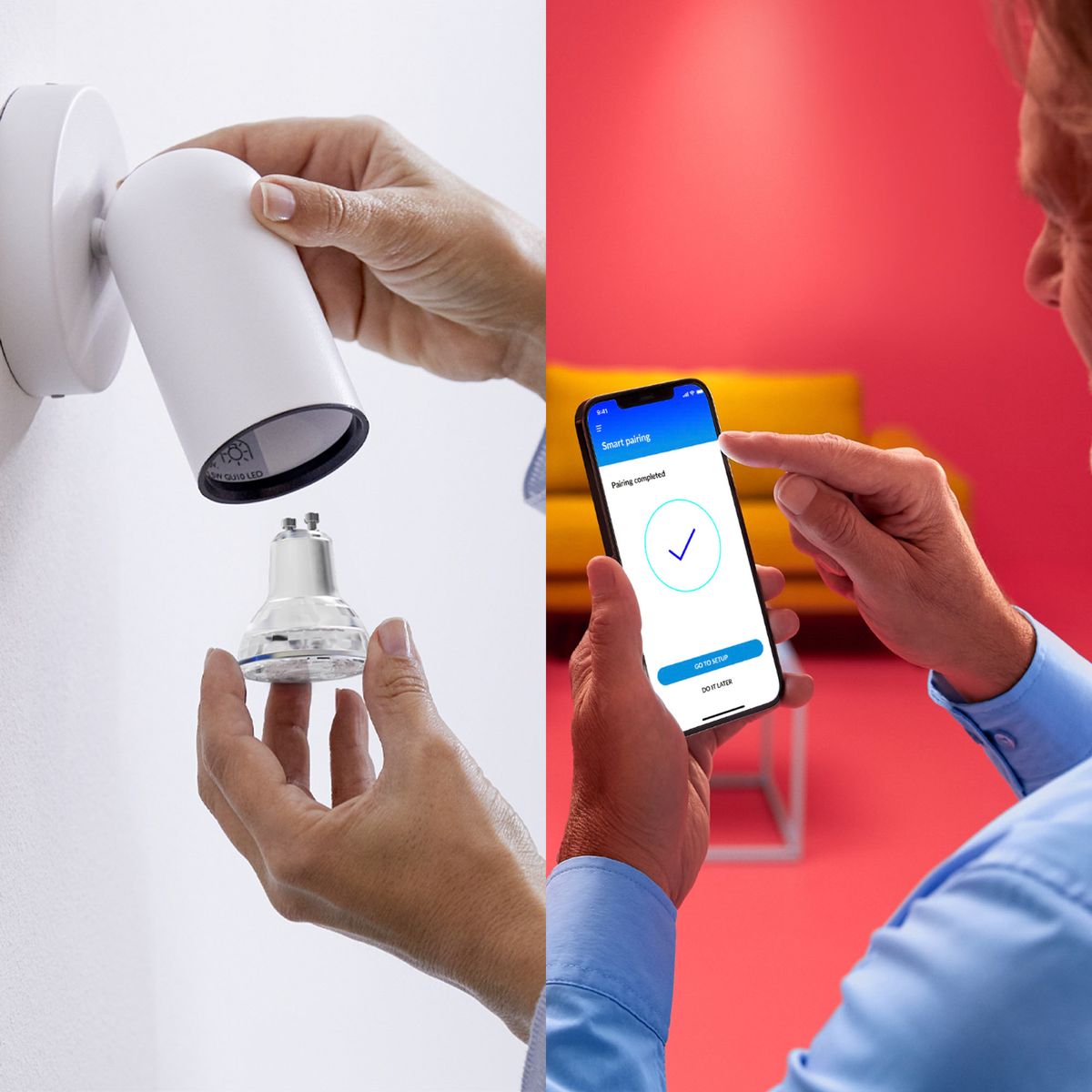 Philips - Wi-Fi BLE 50W GU10 GLASS 927-65 TW 2PF/6