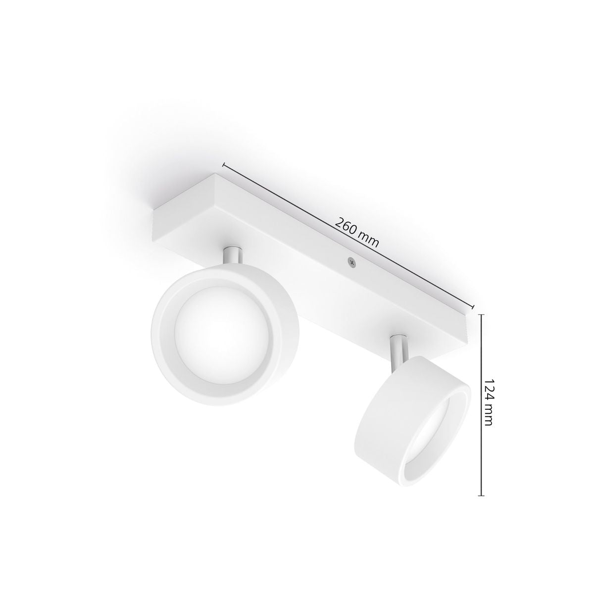 Philips - Bracia Spot WH 2x5.5W 27K HV
