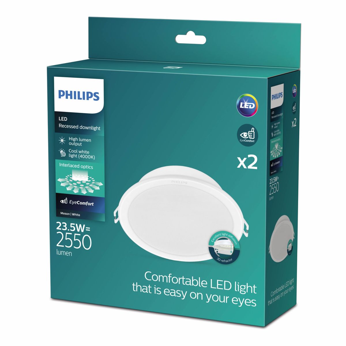 Philips - 59471 MESON 200 23.5W 40K WH rec 2 pack