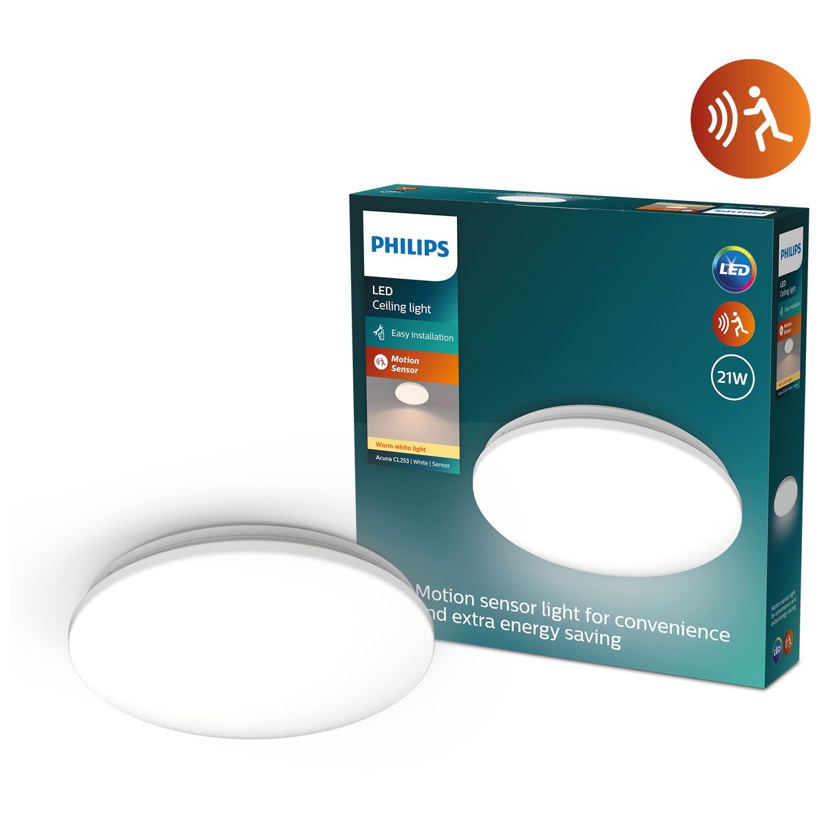 Philips - Acuna CL253 RD 21W 27K W HV Sensor