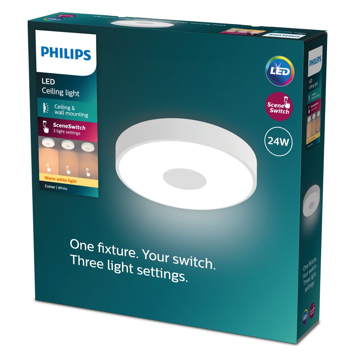 Philips - Coiner ceiling SS RD 24W 27K W