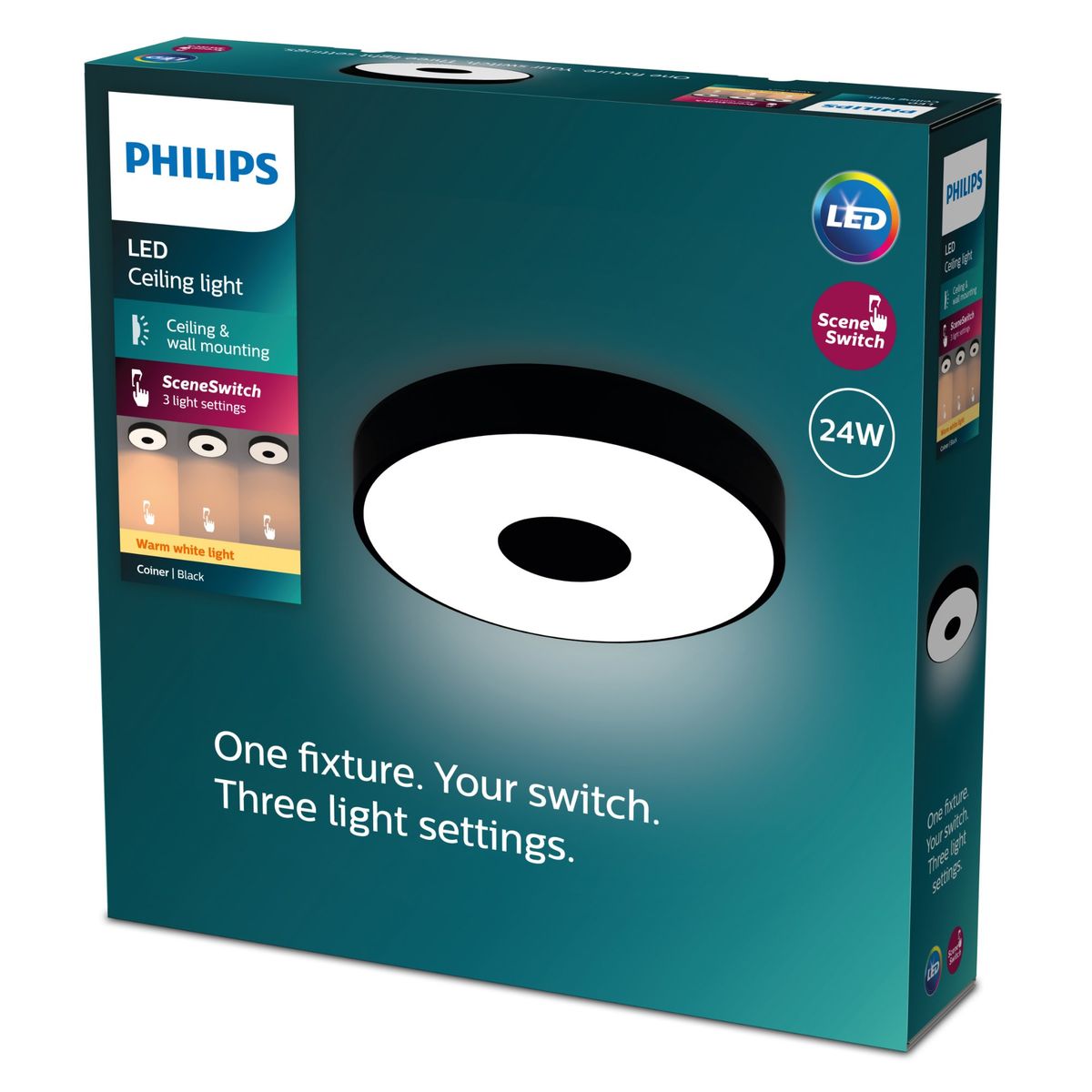 Philips - Coiner ceiling SS RD 24W 27K B