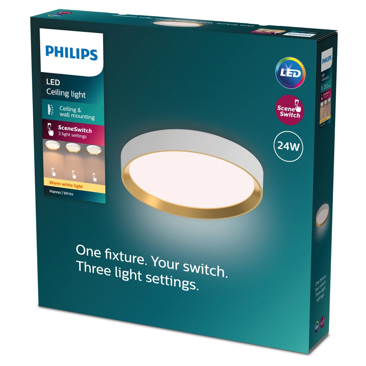 Philips - Hanno ceiling SS RD 24W 27K W_G