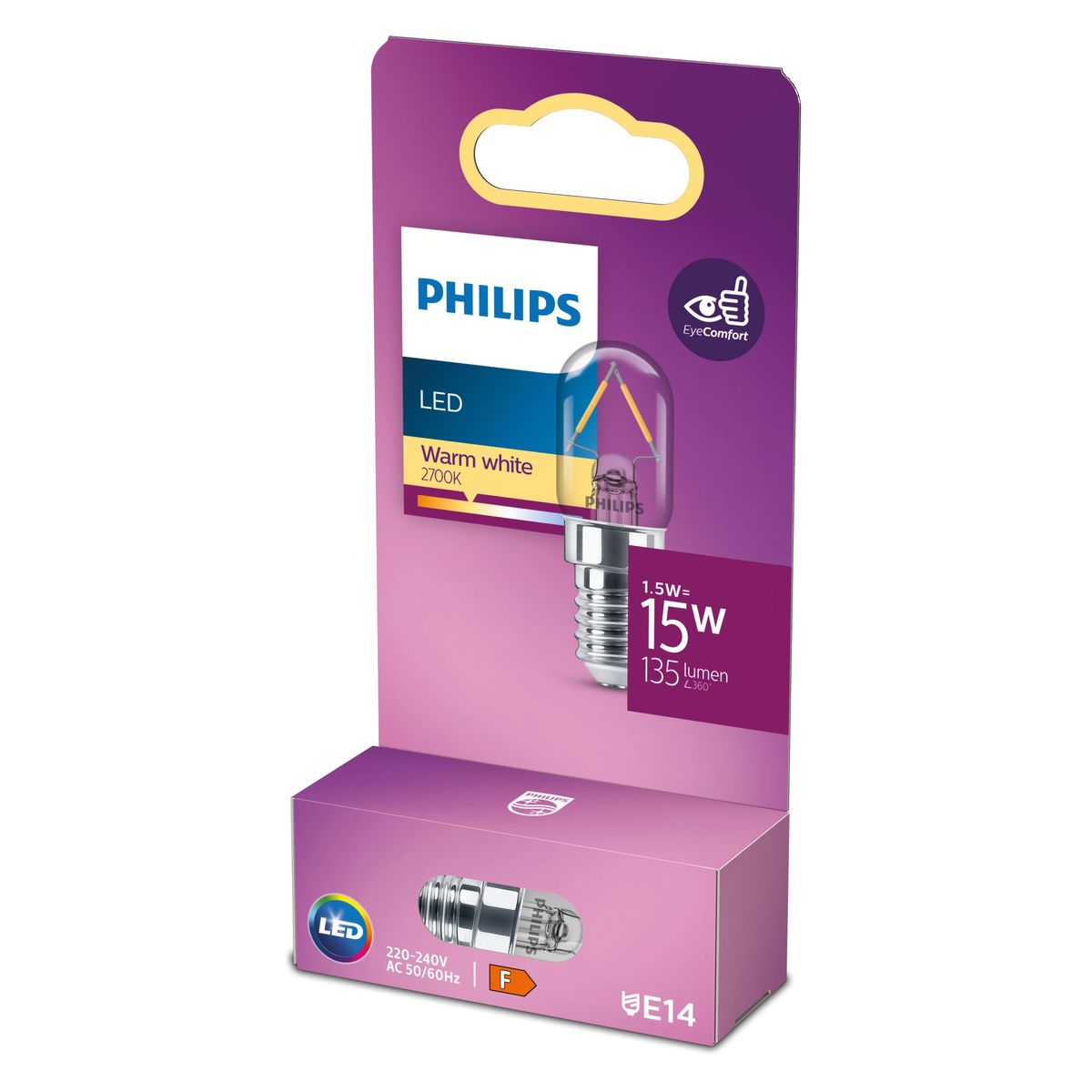 Philips - LED classic 15W T20 E14 WW CL ND SRT6