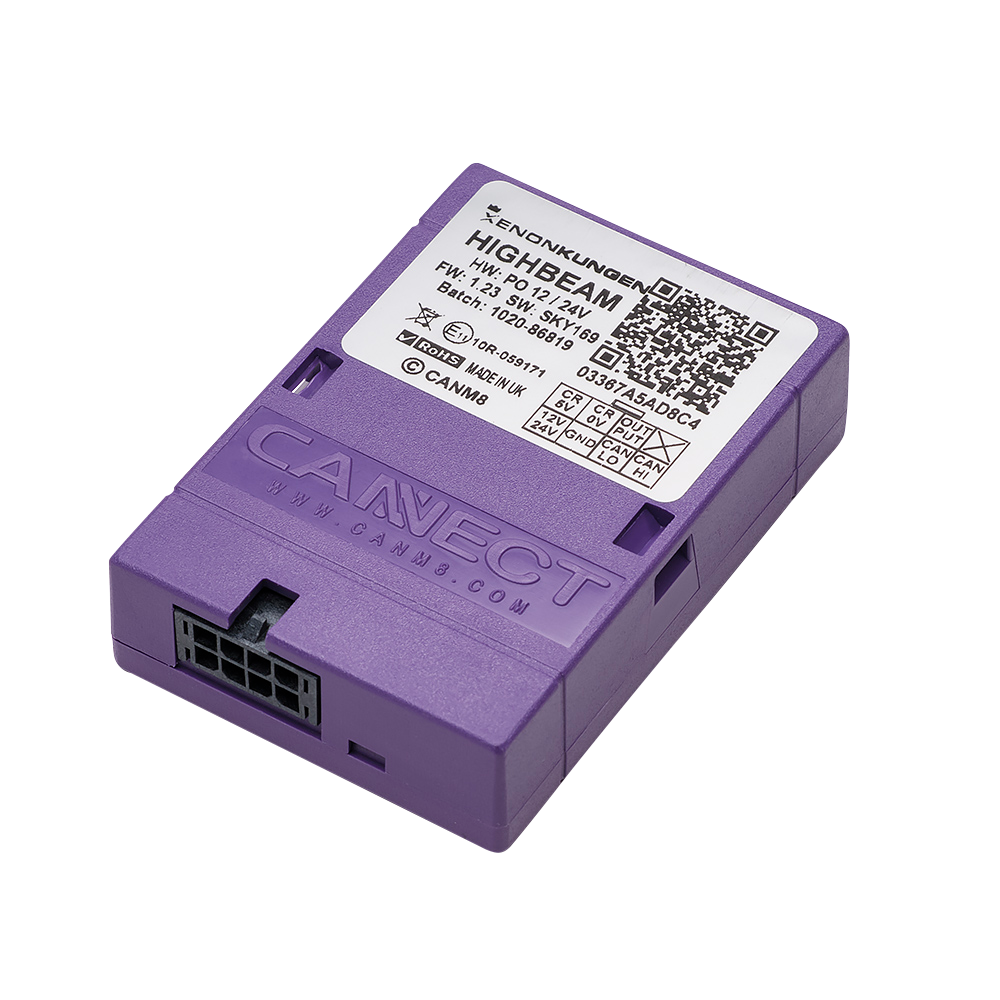 CANM8 – Styrströmssignal till Extraljus 12V