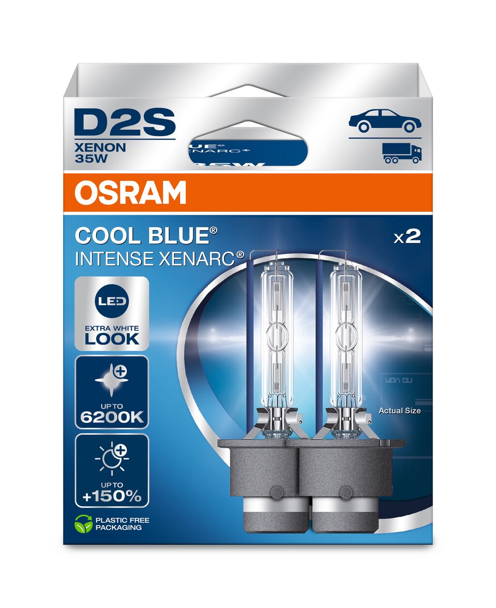 OSRAM - D2S HID strålkastarlampa - 2-PACK