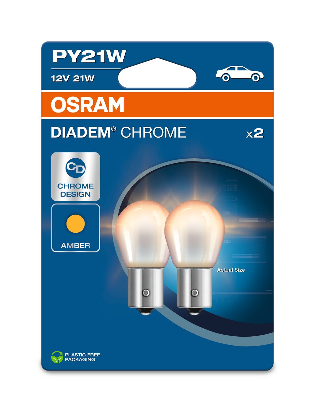 OSRAM DIADEM CHROME - PY21W Extraljuslampa