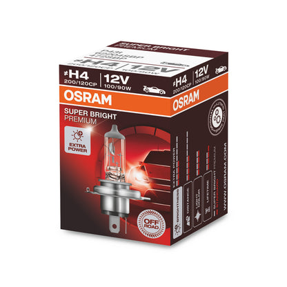 OSRAM SUPER BRIGHT PREMIUM - SUPER BRIGHT - Off-road H4 - P43t Halogenstrålkastarlampa
