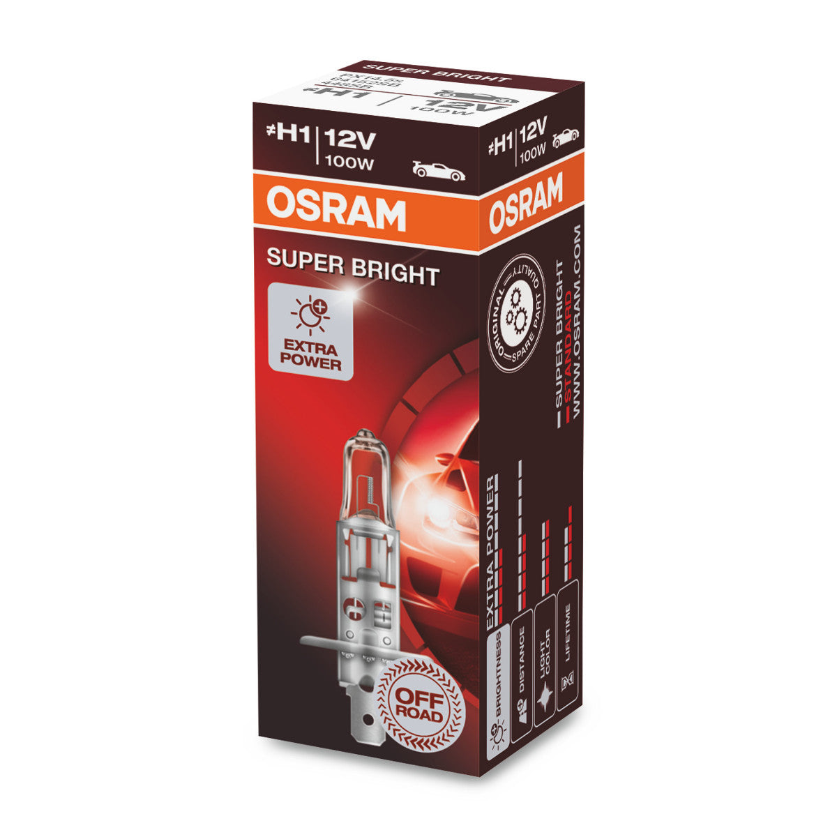 OSRAM SUPER BRIGHT PREMIUM - SUPER BRIGHT - Off-road H1 - PX14 -5s Halogenstrålkastarlampa