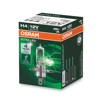 OSRAM ULTRA LIFE - H4 Halogenstrålkastarlampa - Folding box