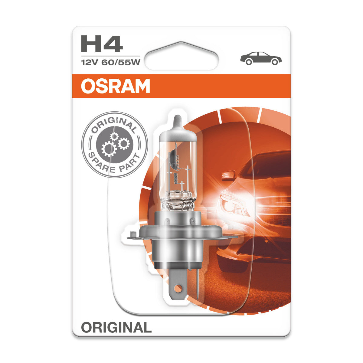 OSRAM ORIGINAL LINE - H4 - 12 V - 6055 W - Halogenstrålkastarlampa