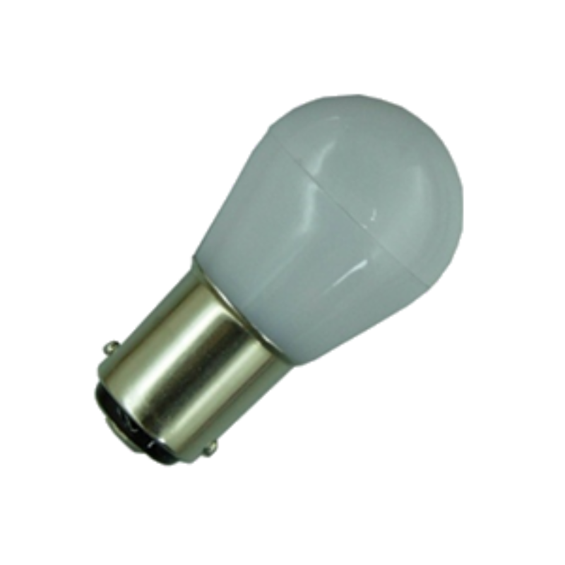 BAY15d 12V 24V 1.5W Frostat glas LED