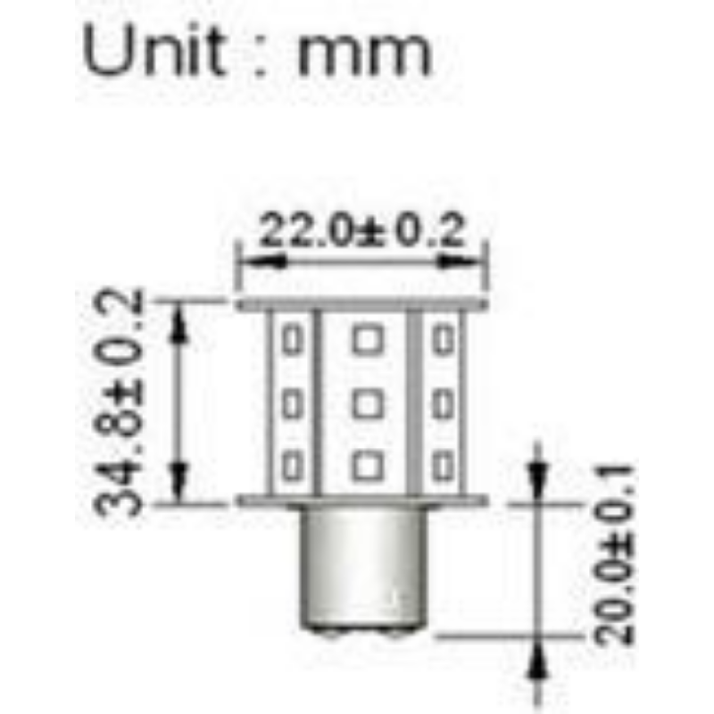 BAY15d 12V/24V 0.5W/3.1W