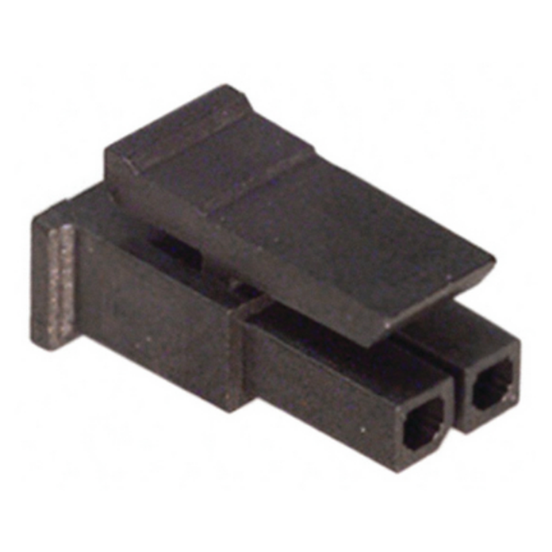 Kontakthus - hane med 2 poler och 1 rad - inkl. stift - 2-pack