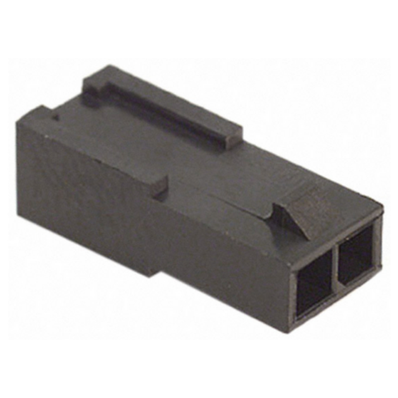 Kontakthus - hona med 2 poler och 1 rad - inkl. stift - 2-pack