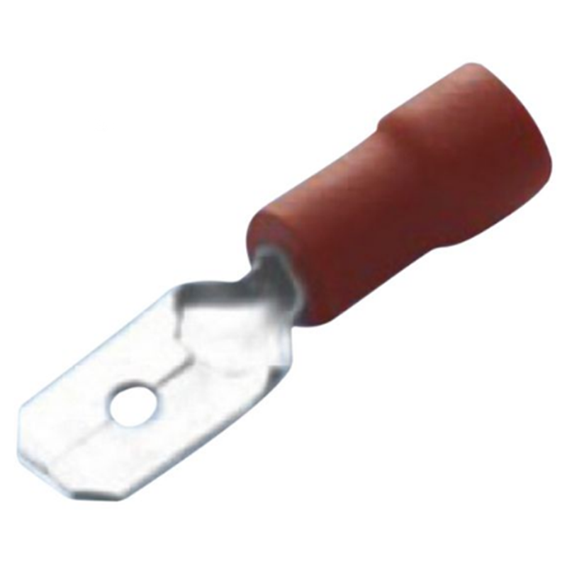 Bladstift Vinyl Röd 6.3 x 0.8 mm - 10 st