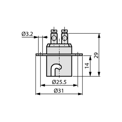 Lampsockel Ba15d metall