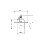 Lampsockel BA15s metall