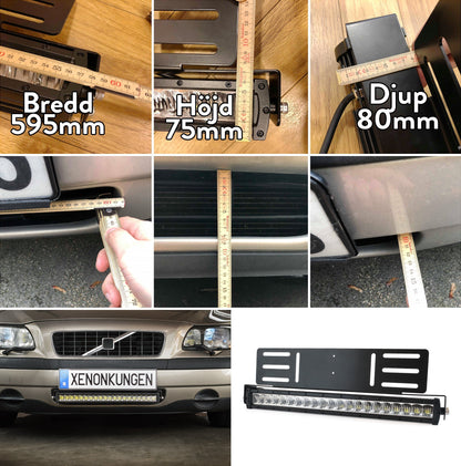 Extraljusfäste till X20 LEDramp | Infällnadsfäste