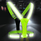 LED Reflexväst - SportGlo White & Red