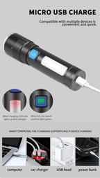 LED Ficklampa - UltraFlash XHP & COB