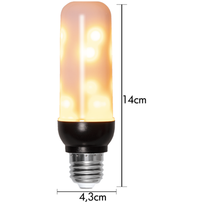 Star Trading - LED-lampa E27 T40 Flame - 3w - 1600K