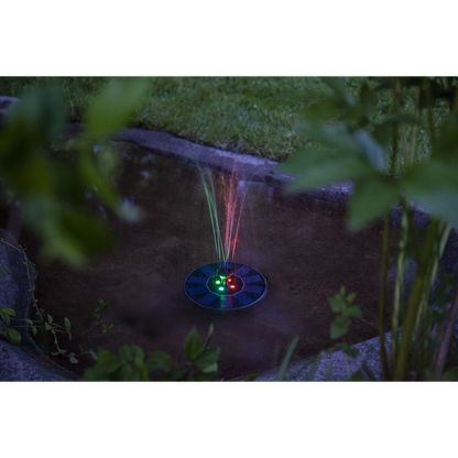 Star Trading - Solcellsbelysning - Solcellsdekoration Fountain - Svart - 10cm Ljusfärg RGB (Röd-Grön-Blå)