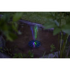 Star Trading - Solcellsbelysning - Solcellsdekoration Fountain - Svart - 10cm Ljusfärg RGB (Röd-Grön-Blå)