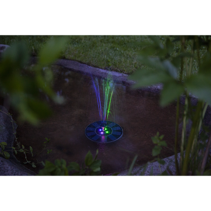 Star Trading - Solcellsbelysning - Solcellsdekoration Fountain - Svart - 10cm Ljusfärg RGB (Röd-Grön-Blå)