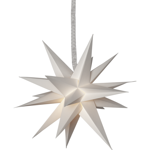 Pappersstjärna December Vit