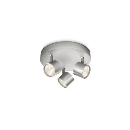 Philips - STAR plate/spiral aluminium 3x4.5W SELV