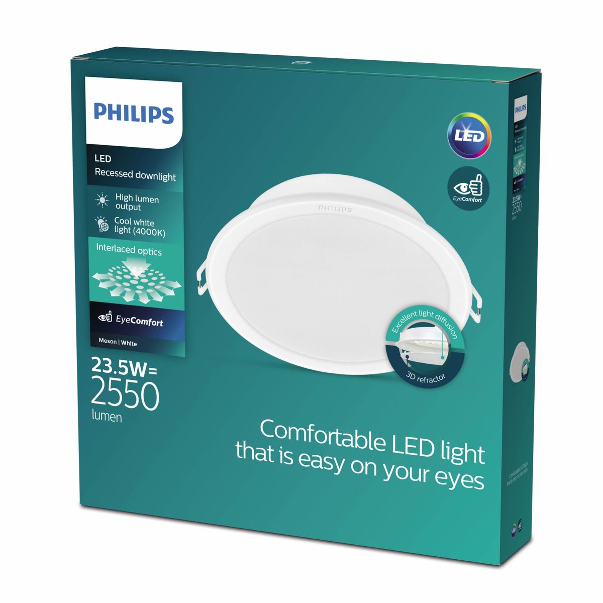 Philips - 59471 MESON 200 23.5W 40K WH recessed