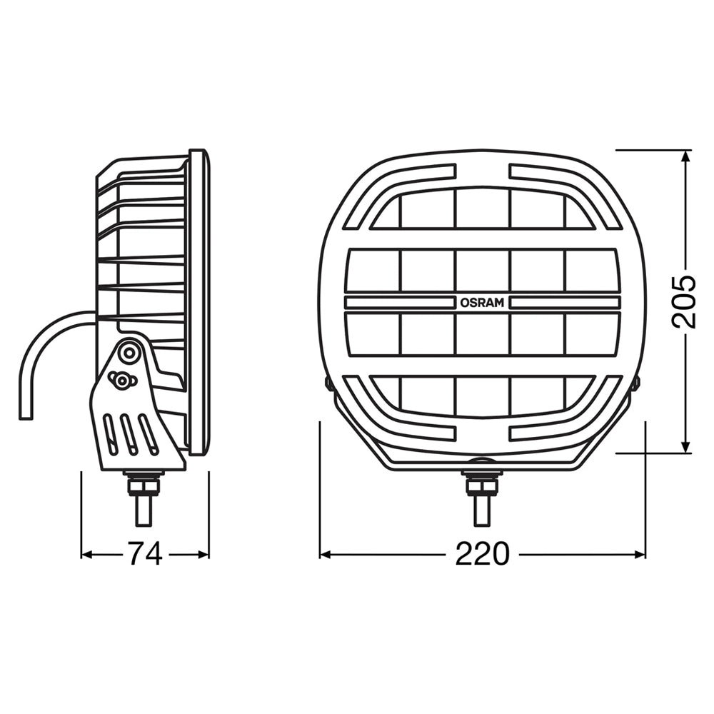 Osram LEDriving® CUBE MX230-CB AMBER EXTREME | 9″