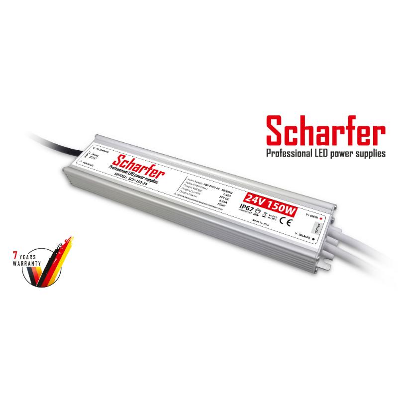 Transformator 230V AC till 24V DC 150W