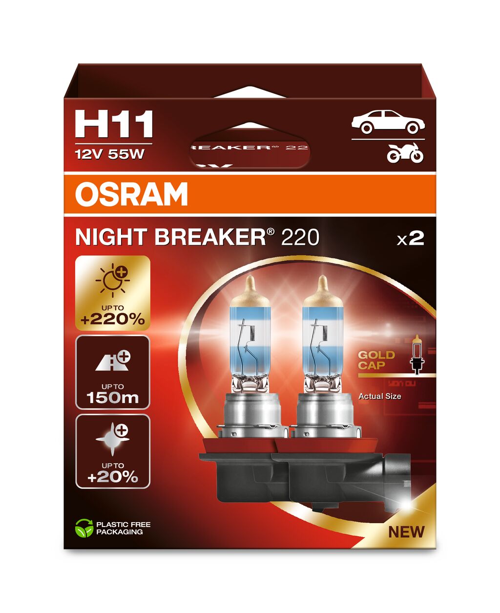 OSRAM NIGHT BREAKER 220 - H11 - 2-pack