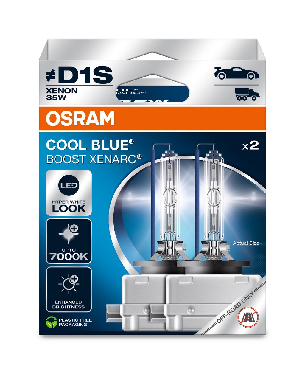 OSRAM XENARC COOL BLUE BOOST - Off-road D1S HID strålkastarlampa
