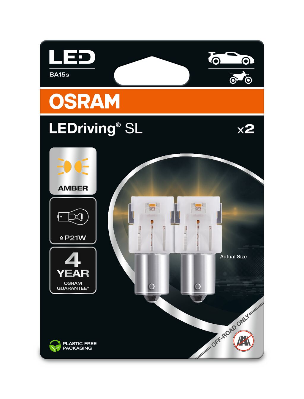 OSRAM LEDriving SL - Off-road P21W - gul