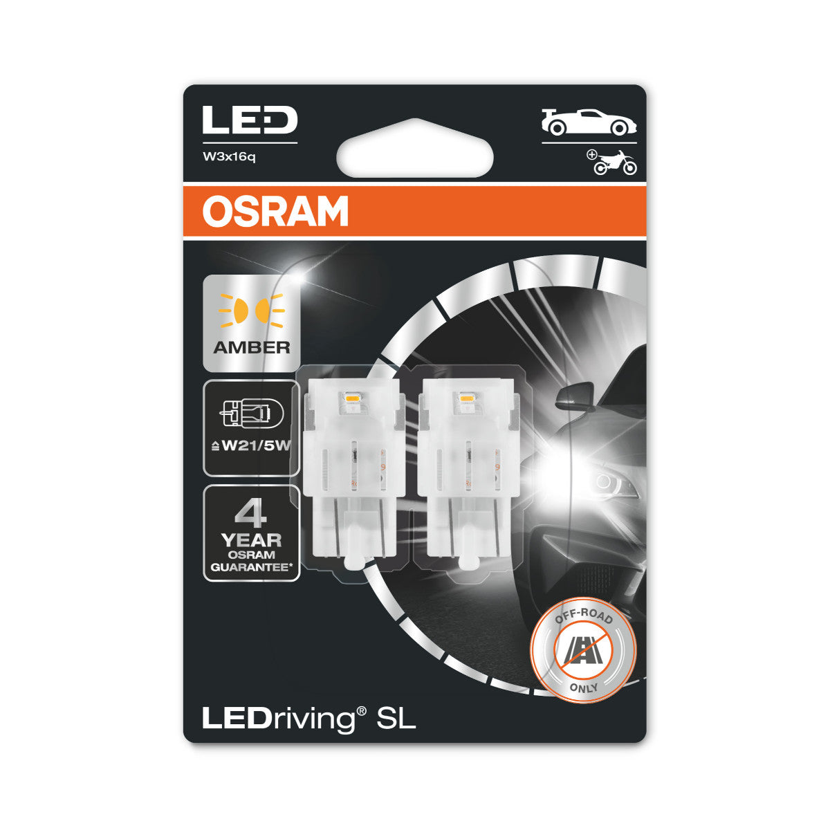 OSRAM LEDriving SL - Off-road W21-5W - gul