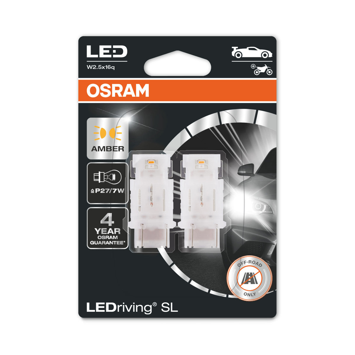 OSRAM LEDriving SL - Off-road P27-7W - gul